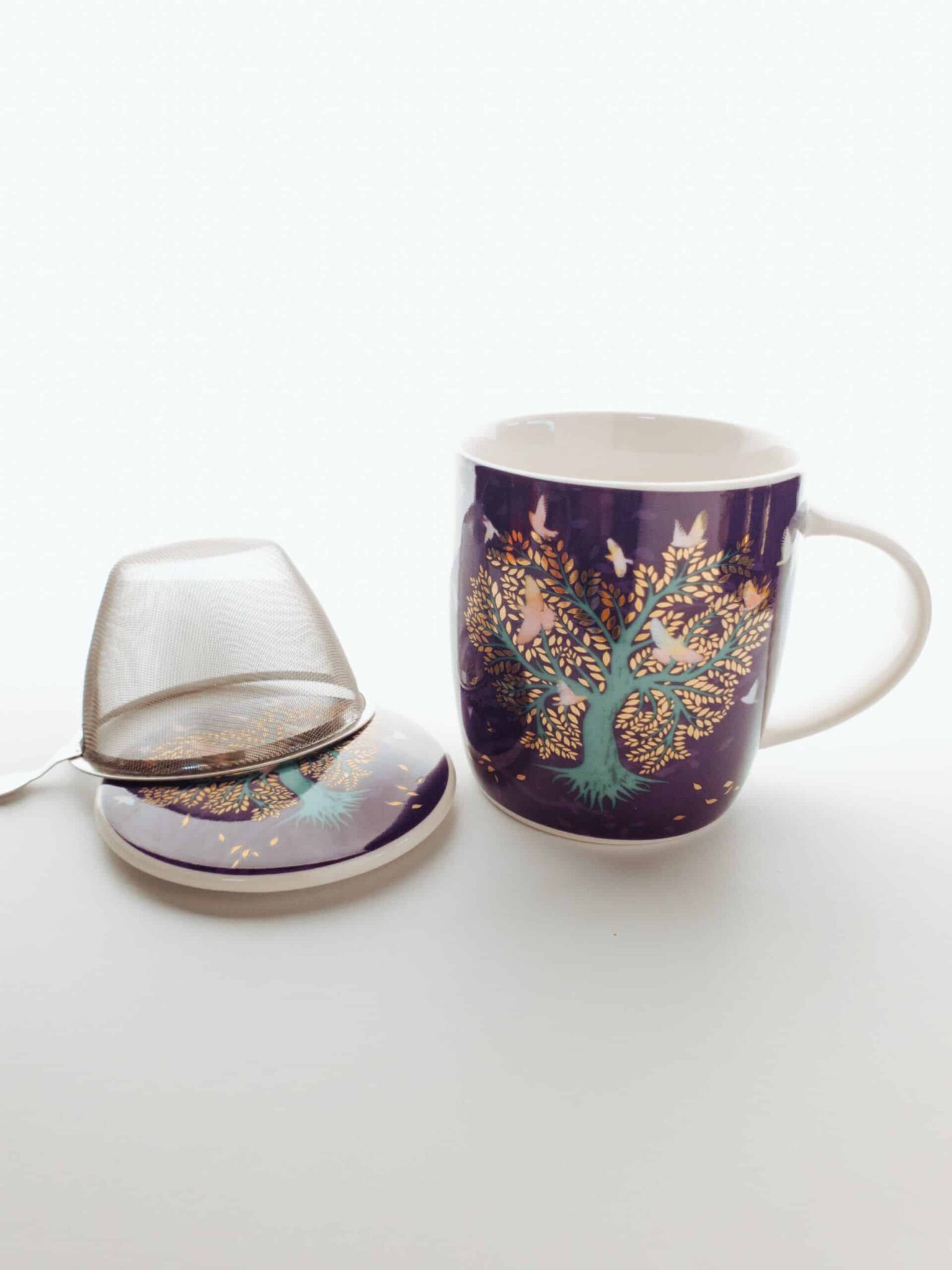 Juego taza de té tortolitos