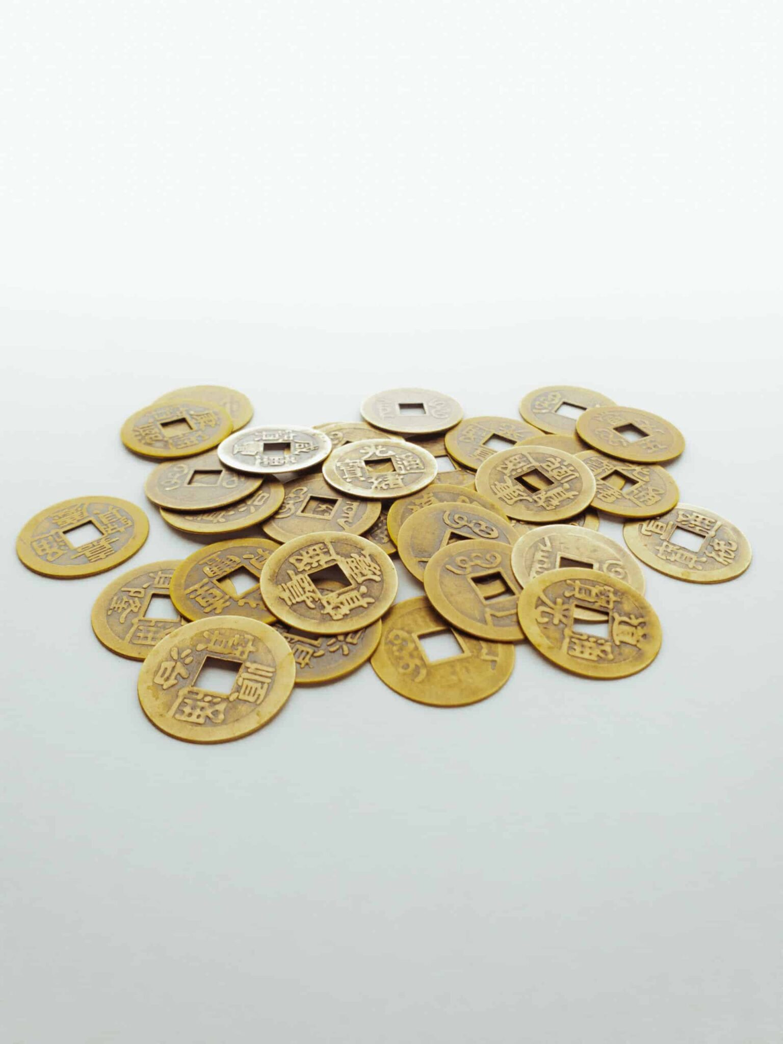 Set de 7 monedas feng shui