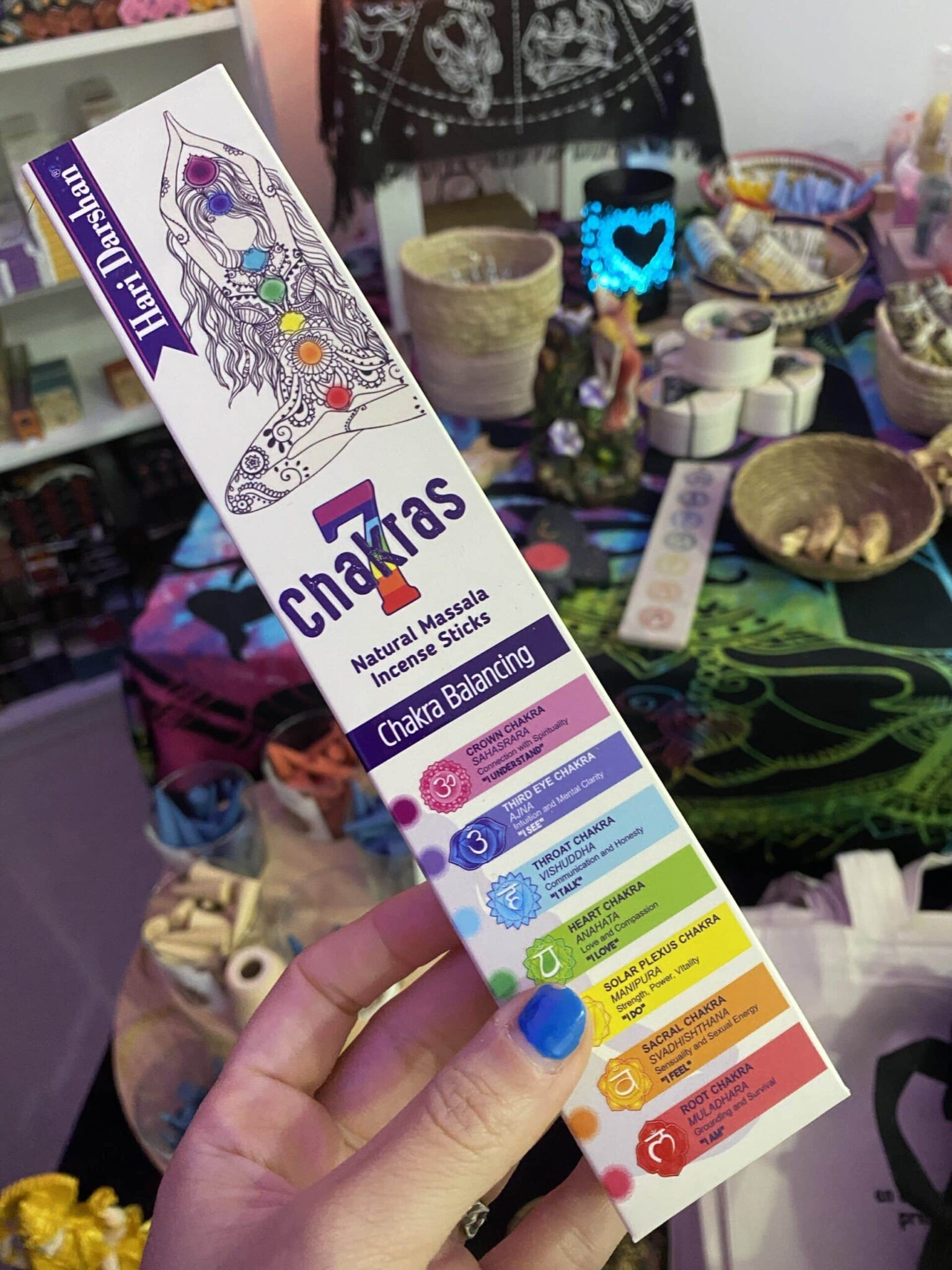 Incienso orgánico 7 chakras