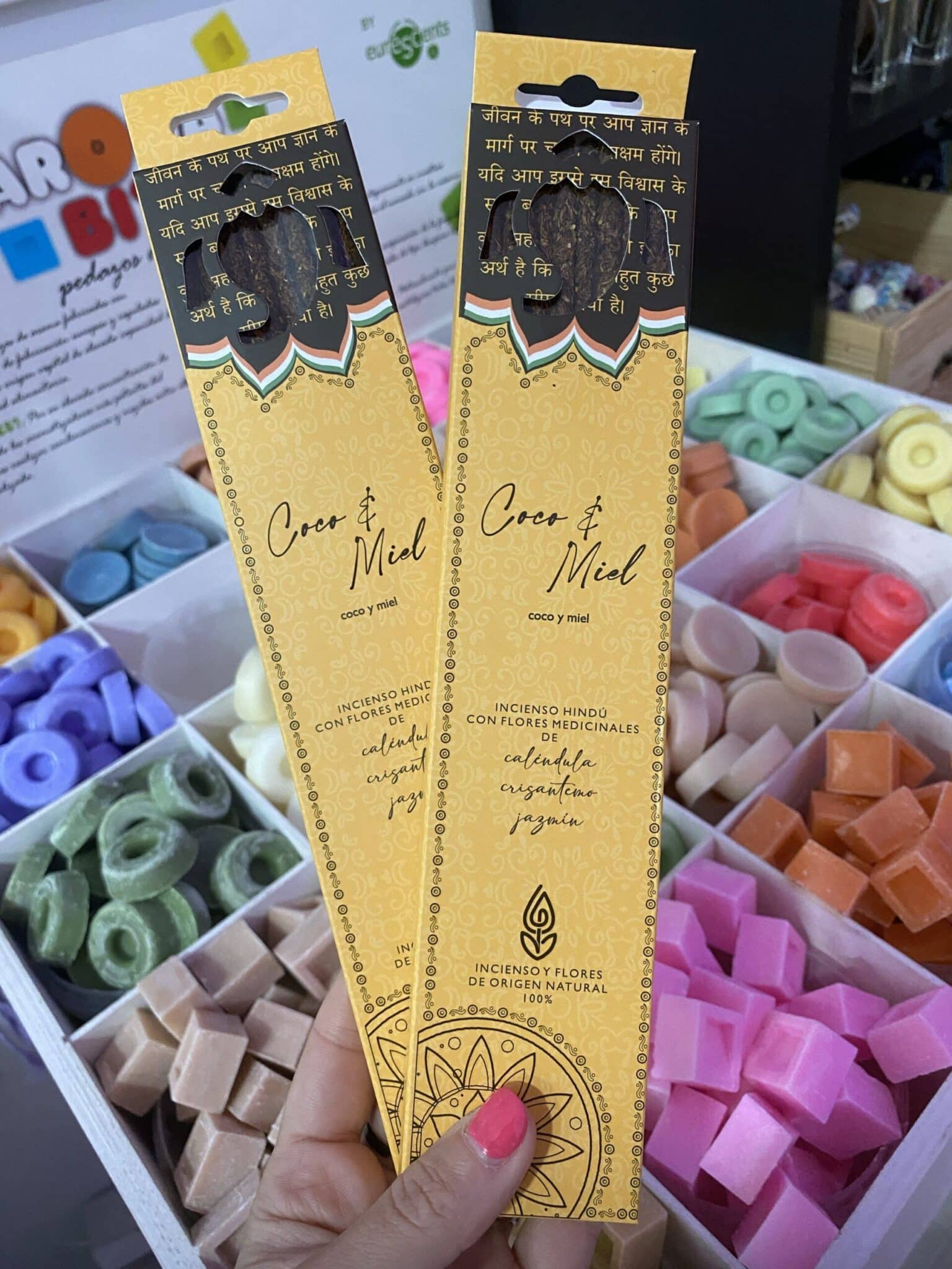 Incienso orgánico coco y miel