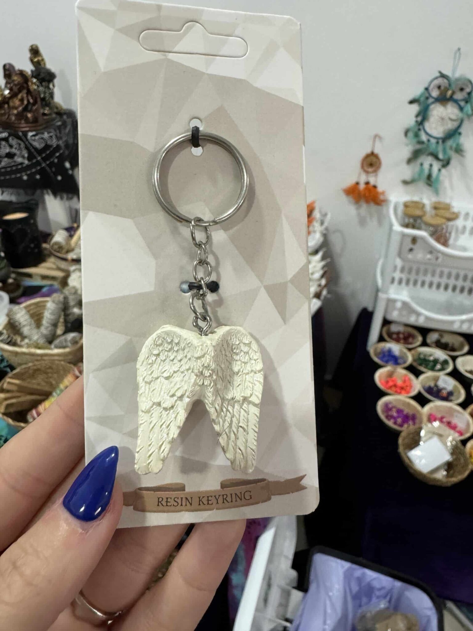 Llavero guía angelical