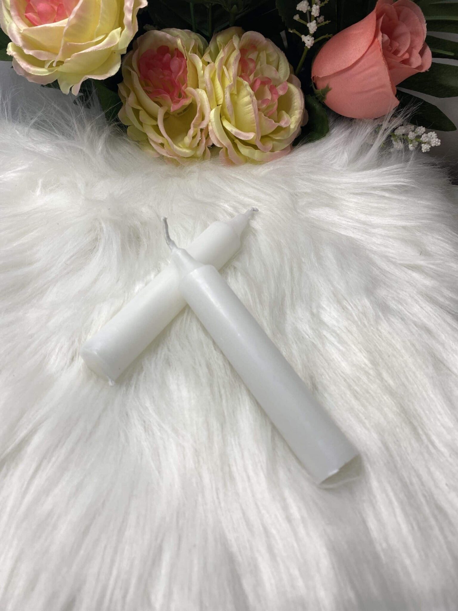 Vela peticiones blanca 12 cm