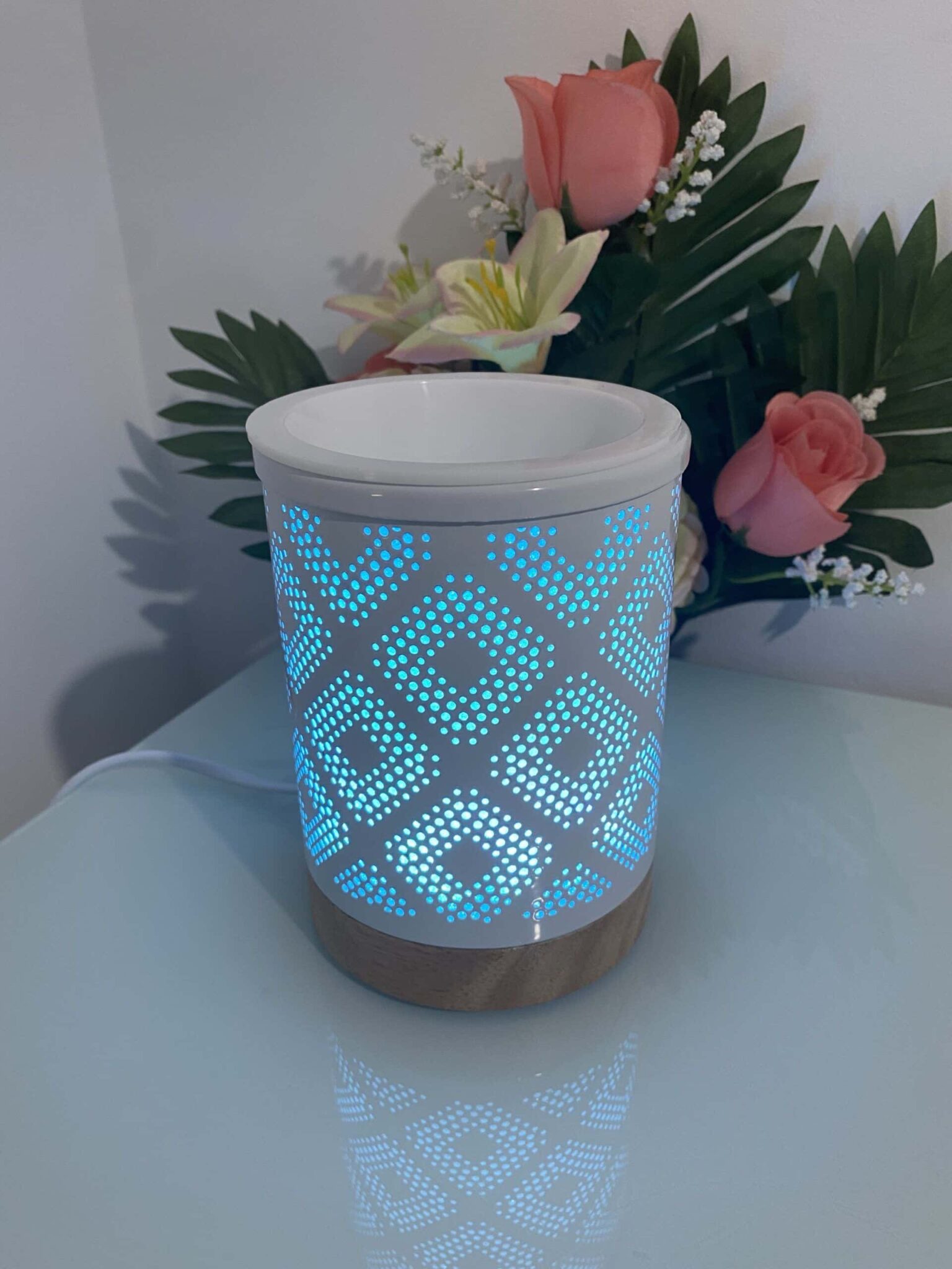 Lámpara eléctrica rombo