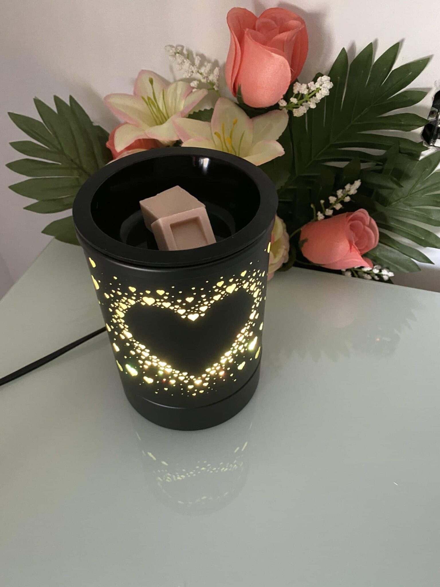 Lámpara eléctrica corazon