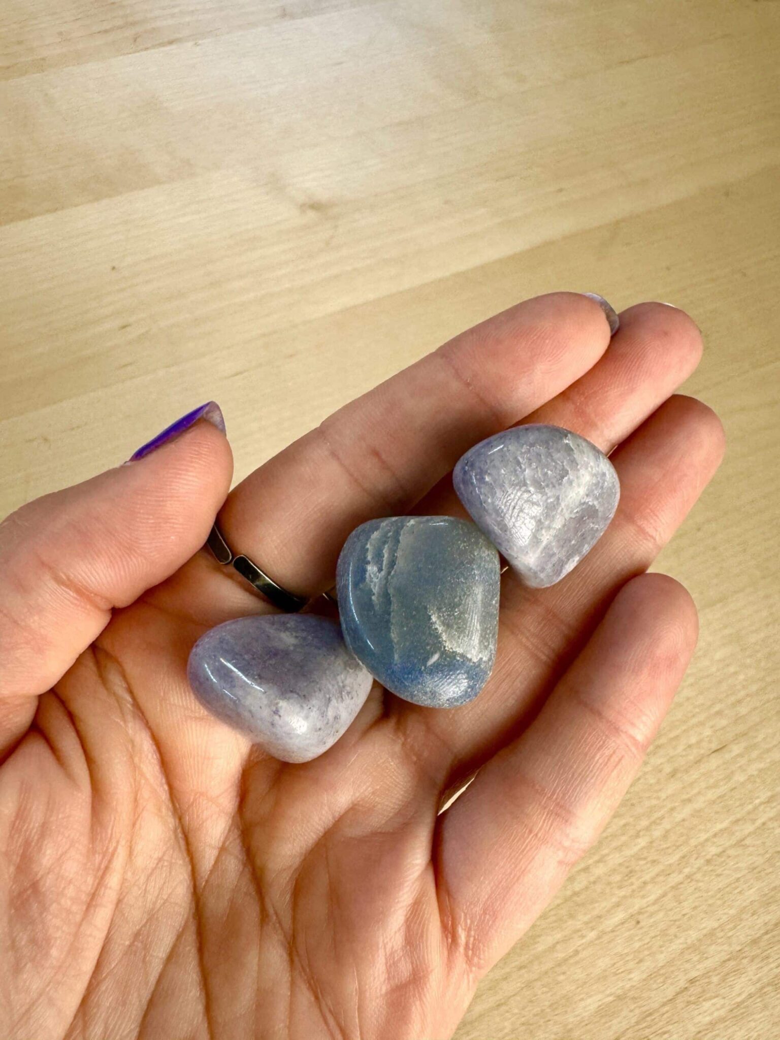 Rodado de cuarzo azul