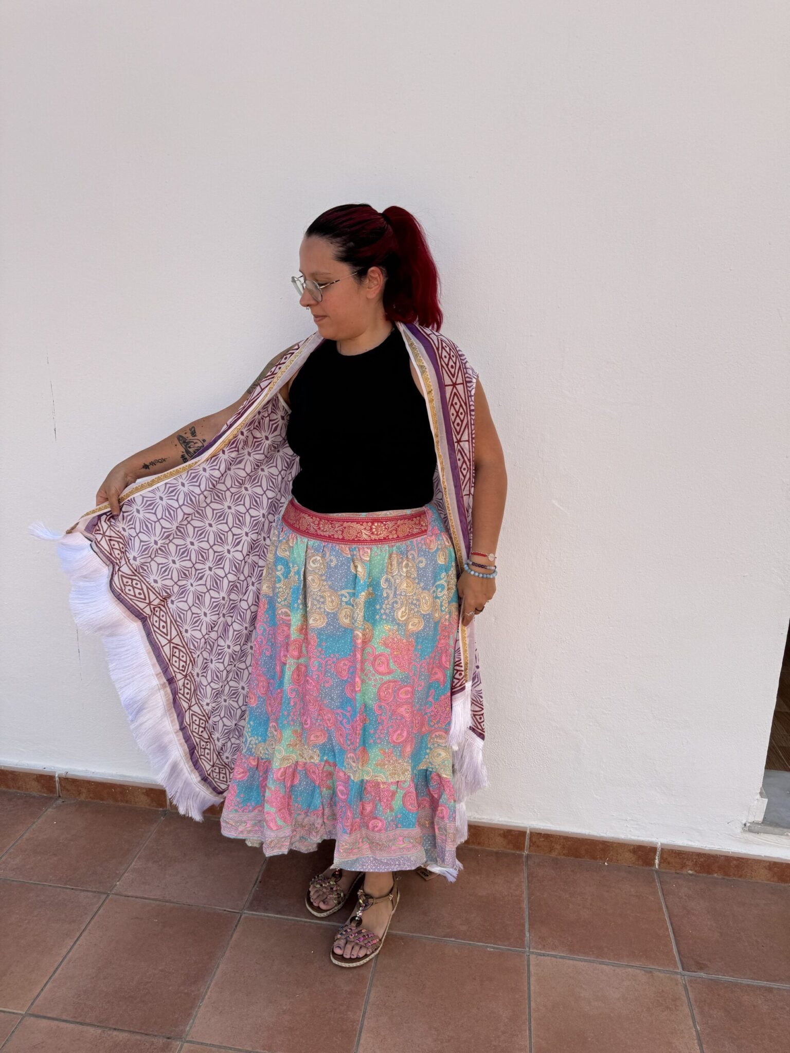 Chaleco marroquí morado