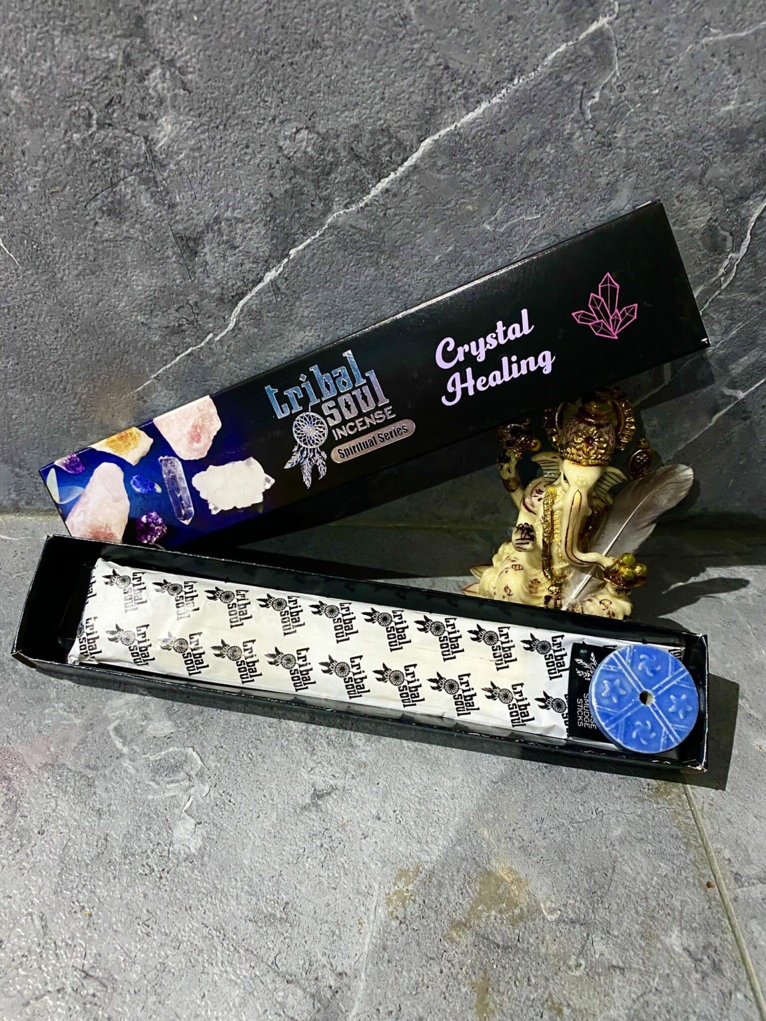 Incienso Cristal sanador + quemador