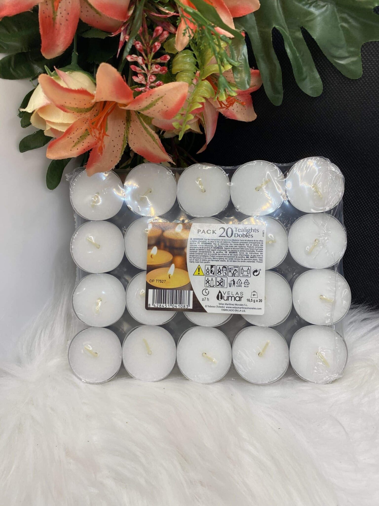 Pack 30 velas de té dobles