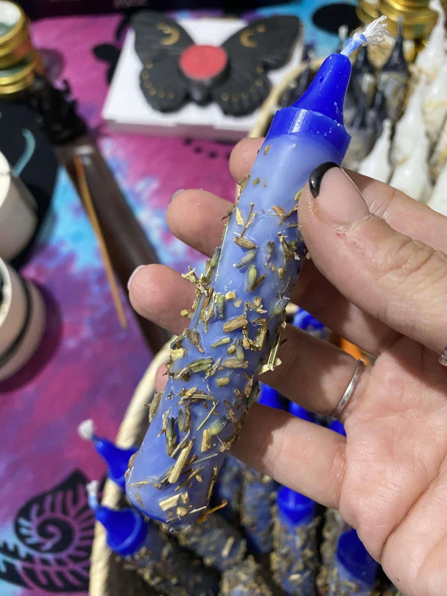 Vela ritualizada claridad mental/ estudios