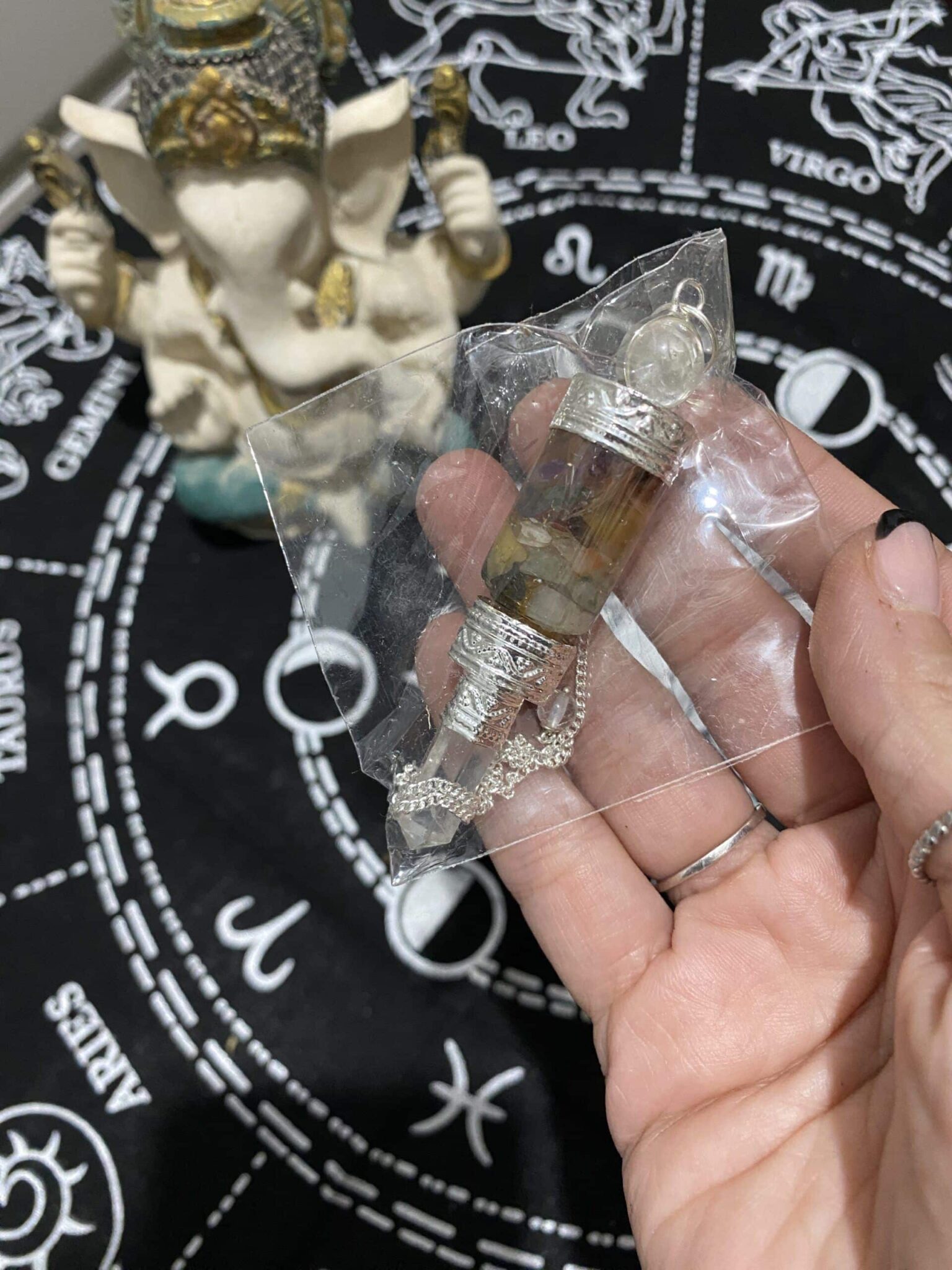 Pendulo de gel + minerales