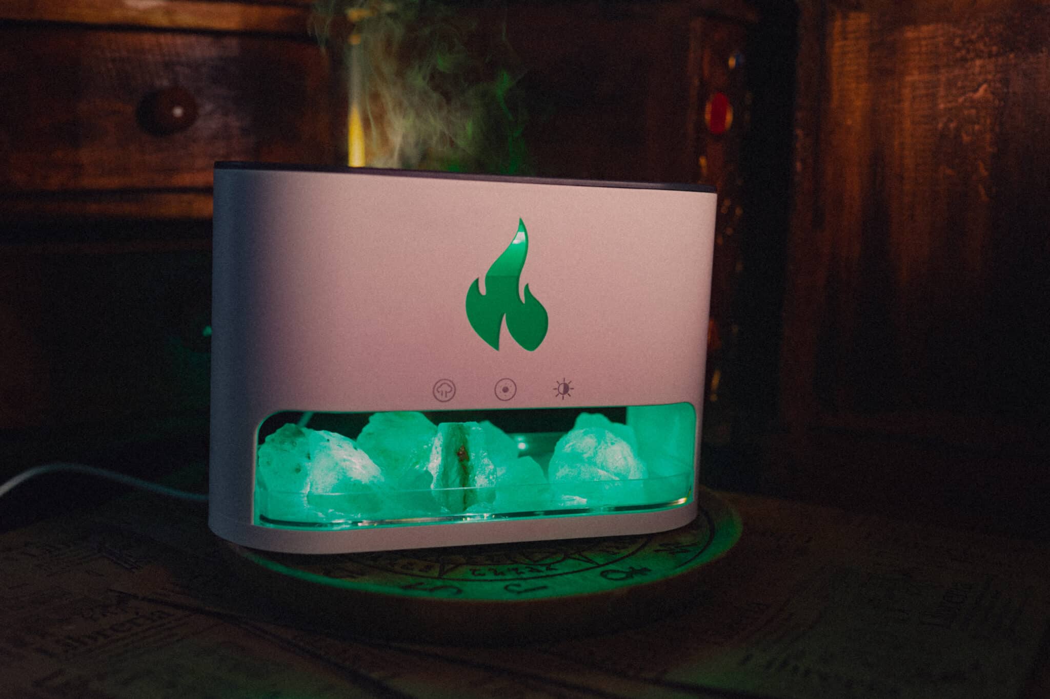 lampara y difusor de aroma sal del himalaya - Imagen 5