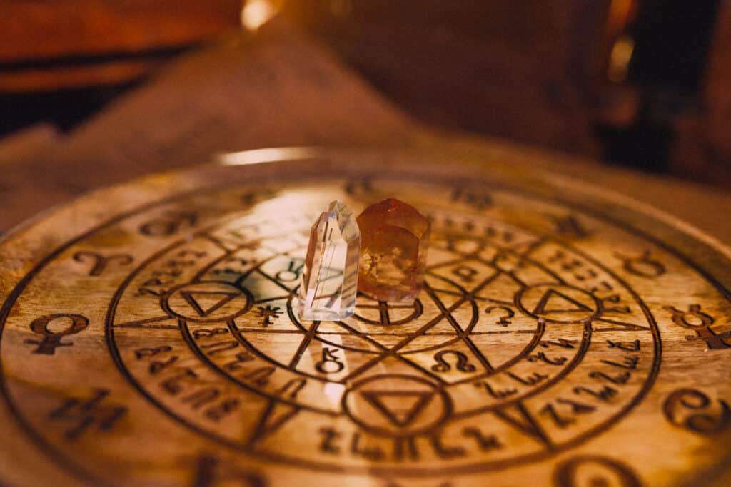 mini punta de cuarzo con inclusion extra