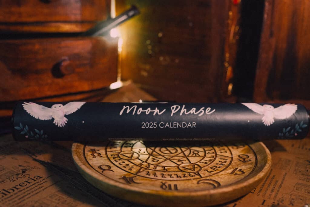 calendario fases lunares 2025 de pared