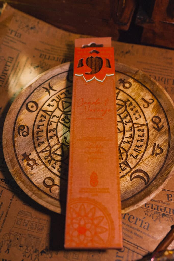 incienso organico hindu canela naranja