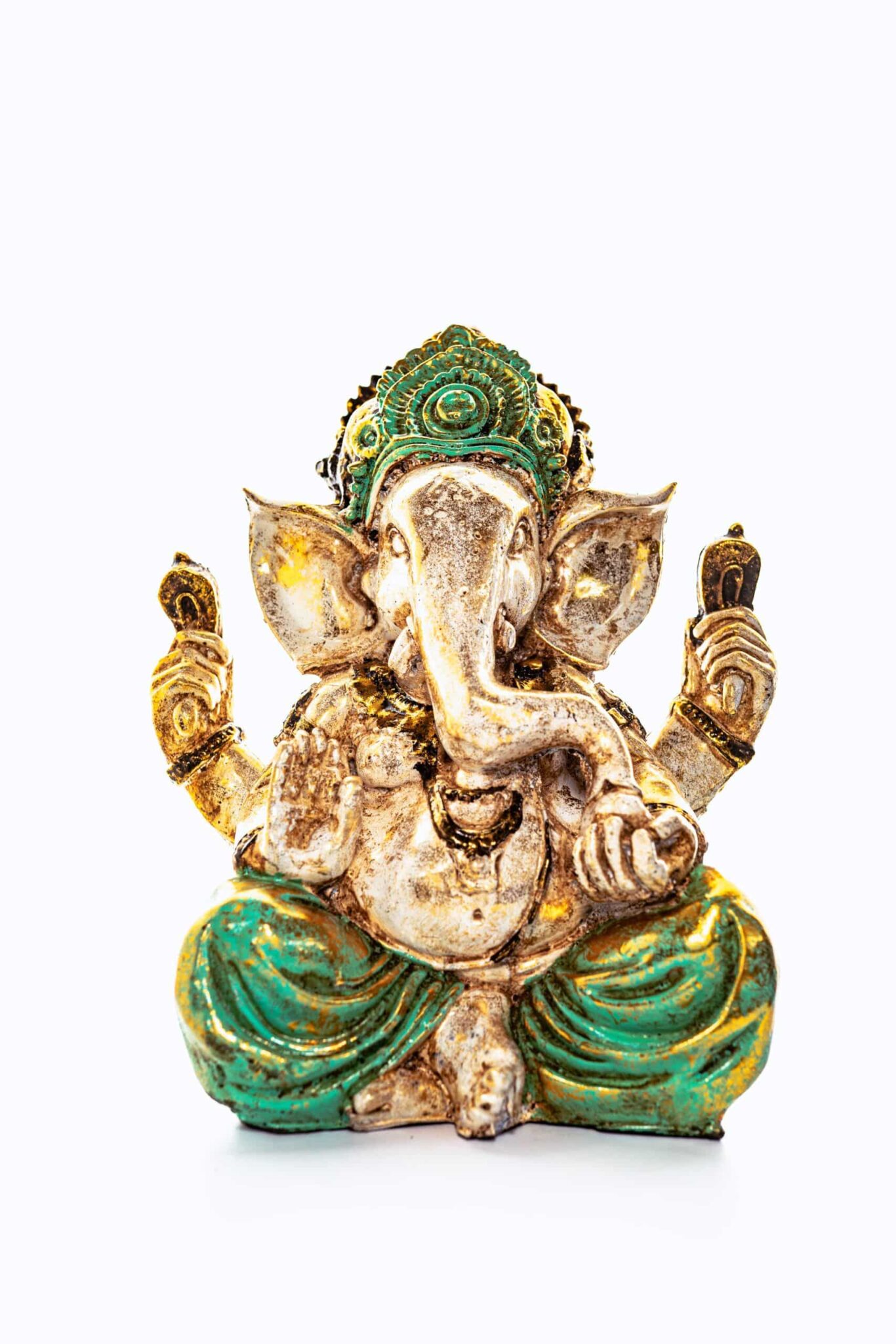 Figura ganesha aguamarina