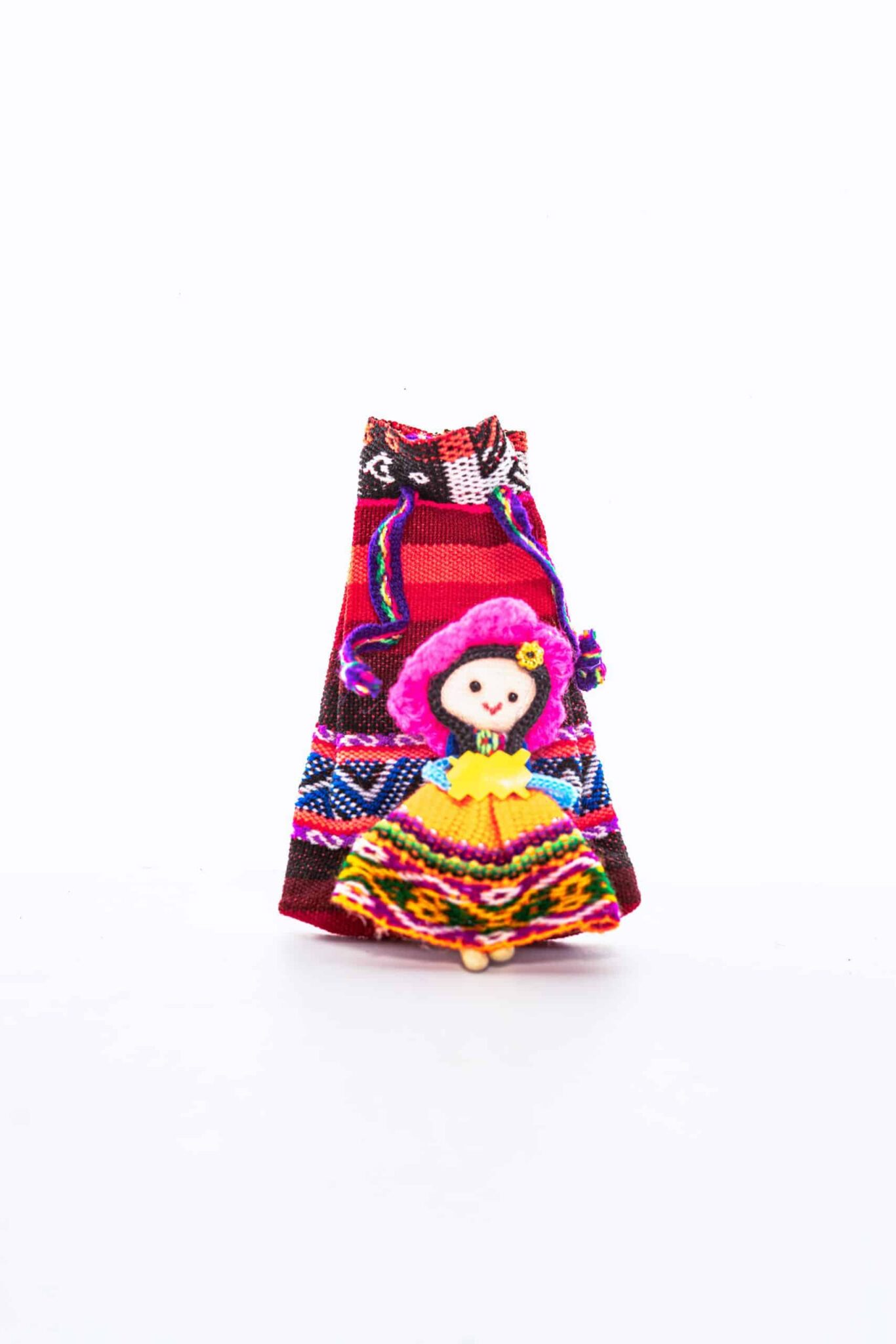 Muñequita quita penas con bolsita varios colores