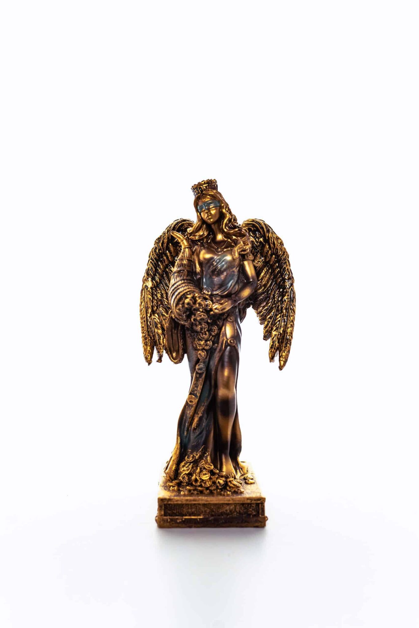 diosa de la fortuna alada resina