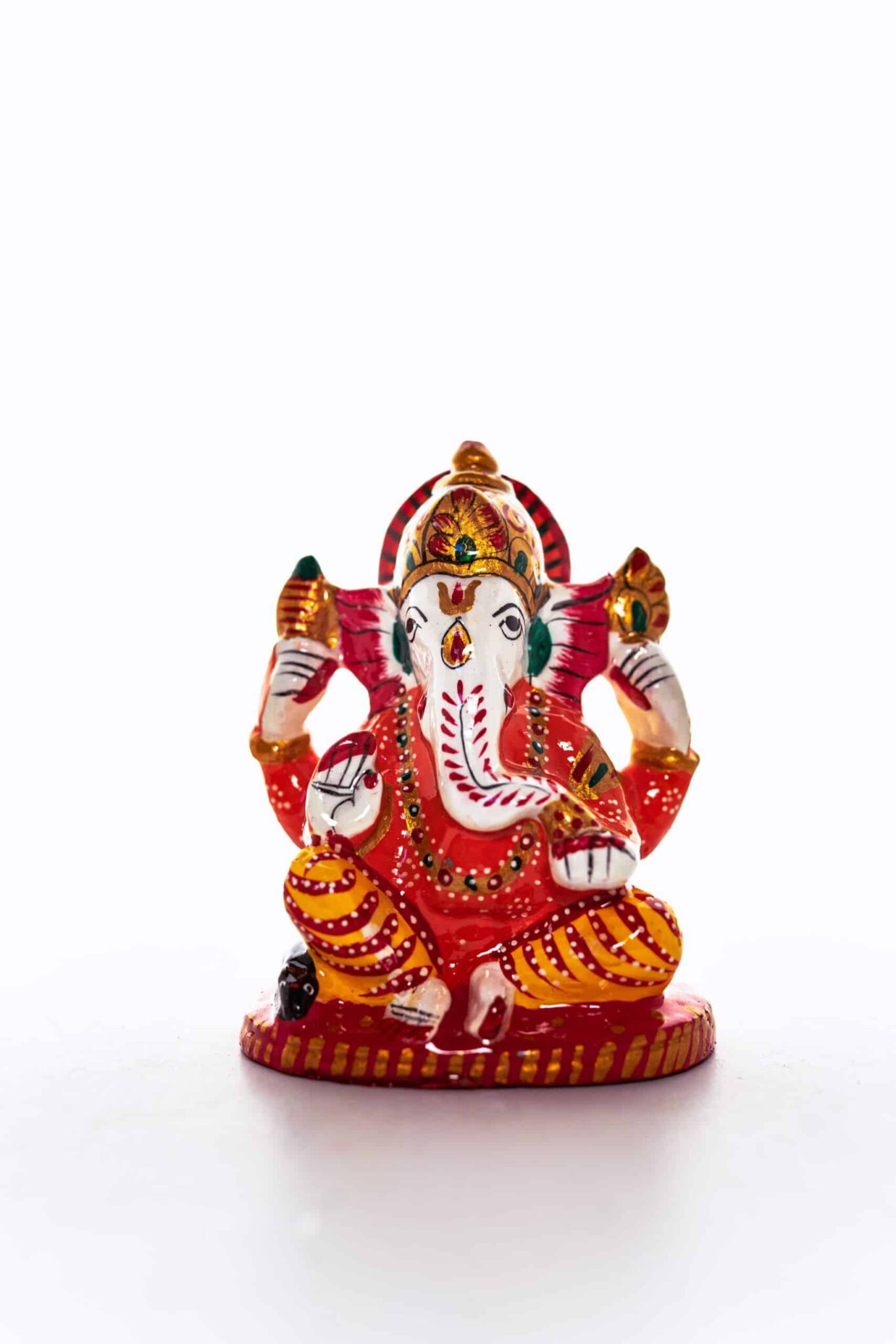 ganesha pintada a mano 11 cm