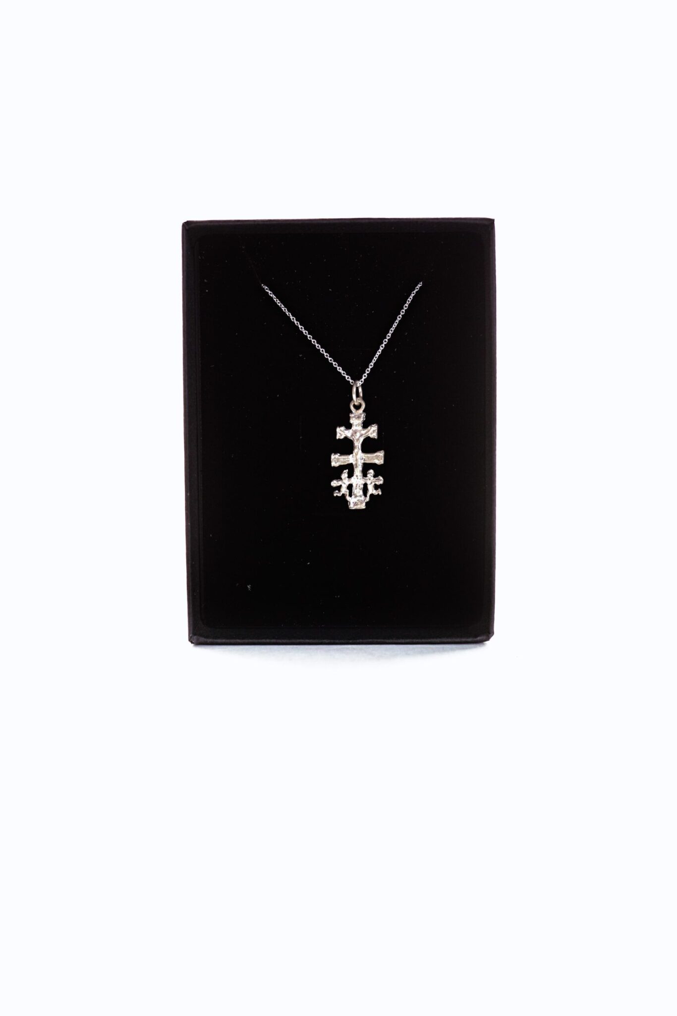 Colgante Cruz Caravaca plata de ley