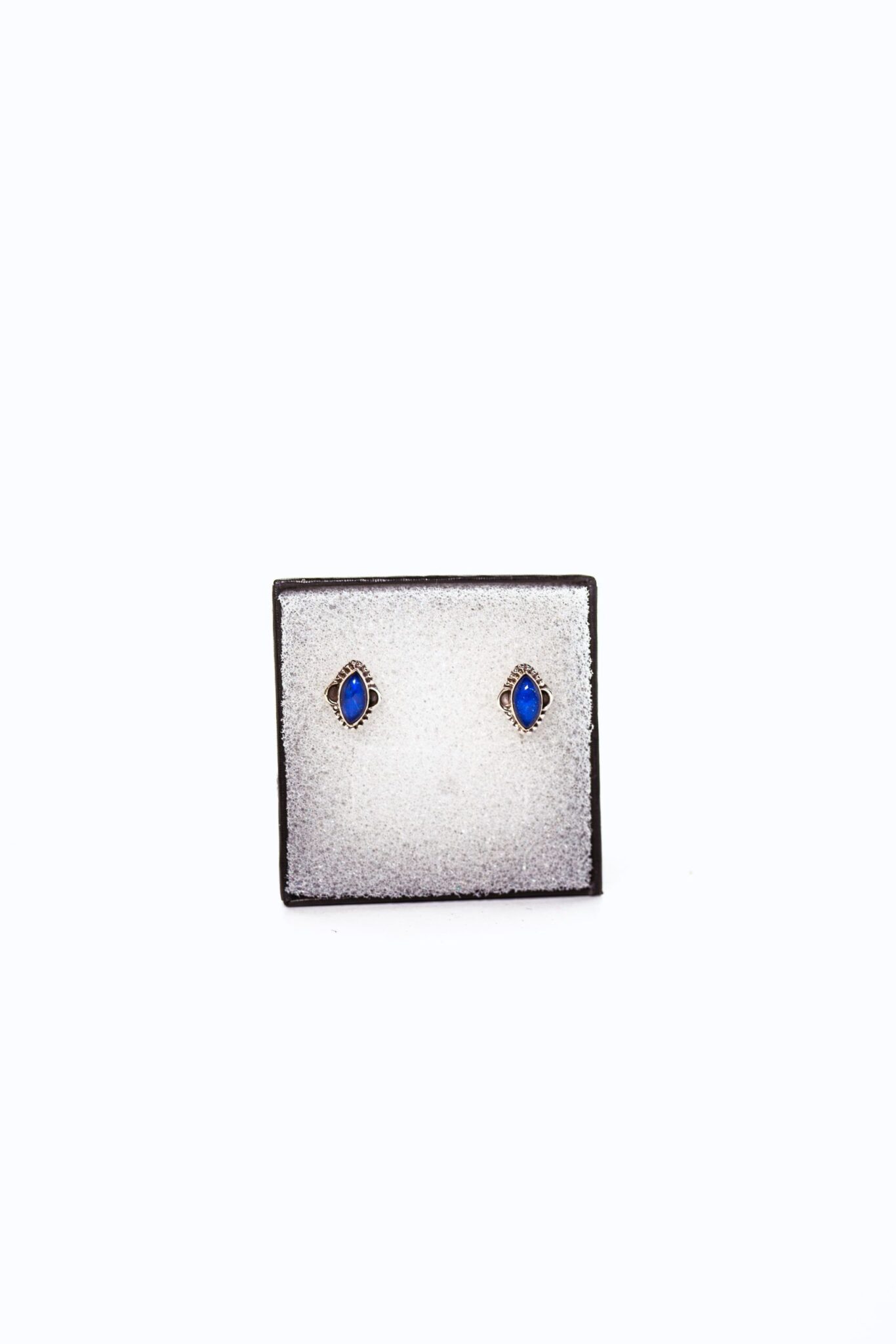 Pendientes ojo lapislazuli plata