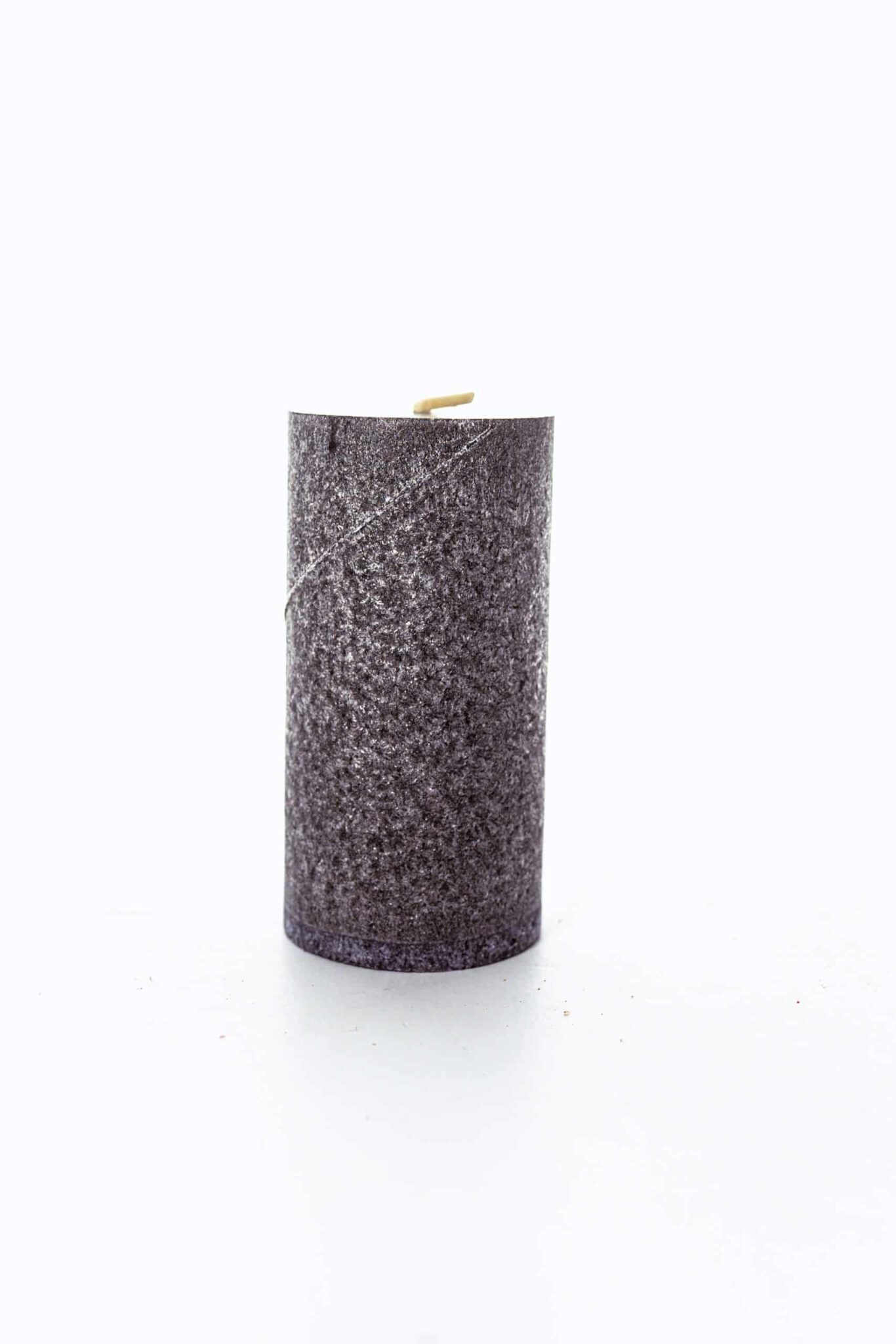 vela de luz cilindrica 10x5 negra