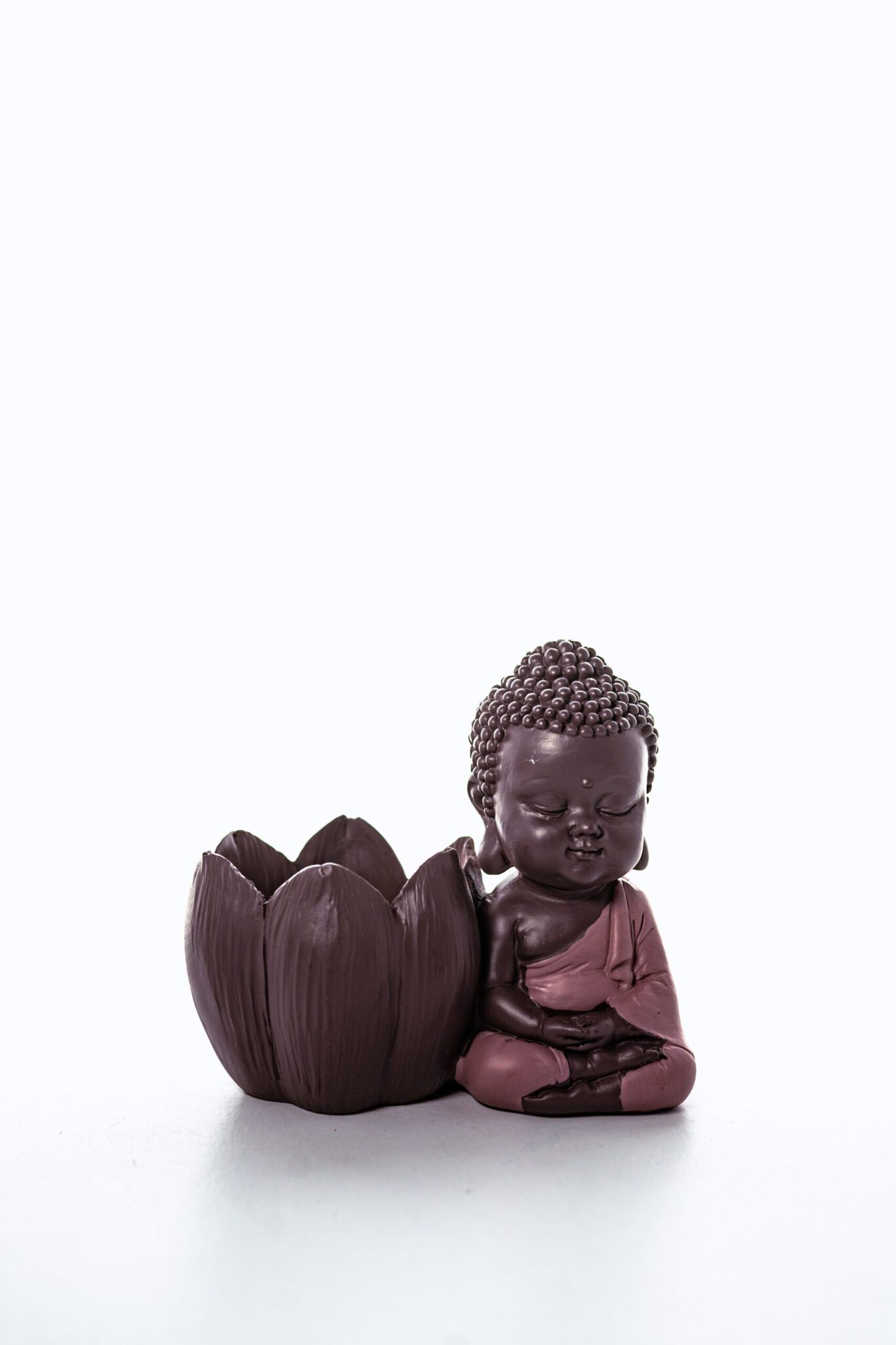 portavelas de te budha lila 10 cm