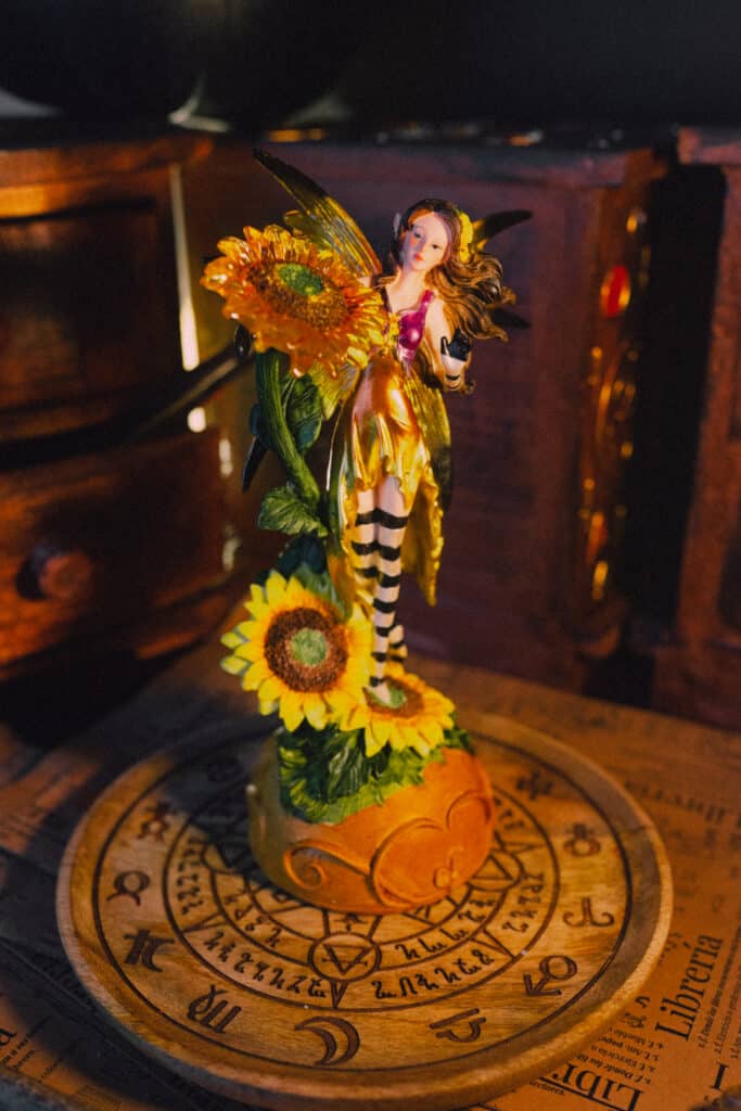 lampara hada girasol