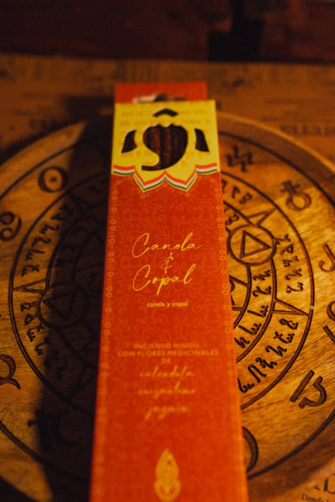 incienso organico hindu copal canela