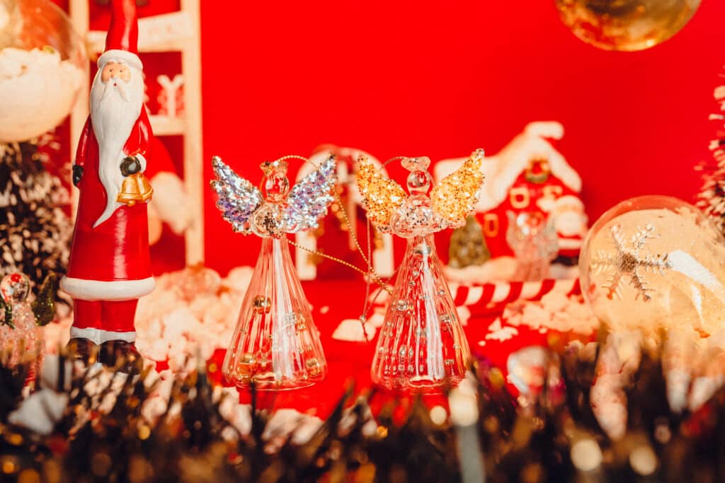 set angeles de cristal para arbol abundancia/armonia