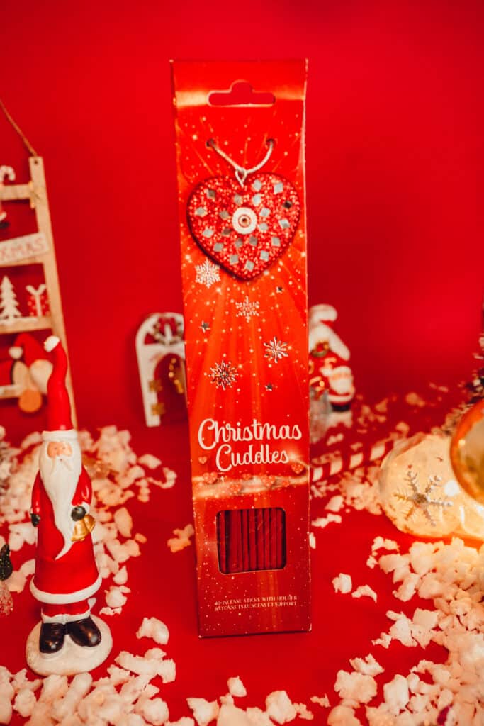 incienso especial navidad + portaincienso rojo