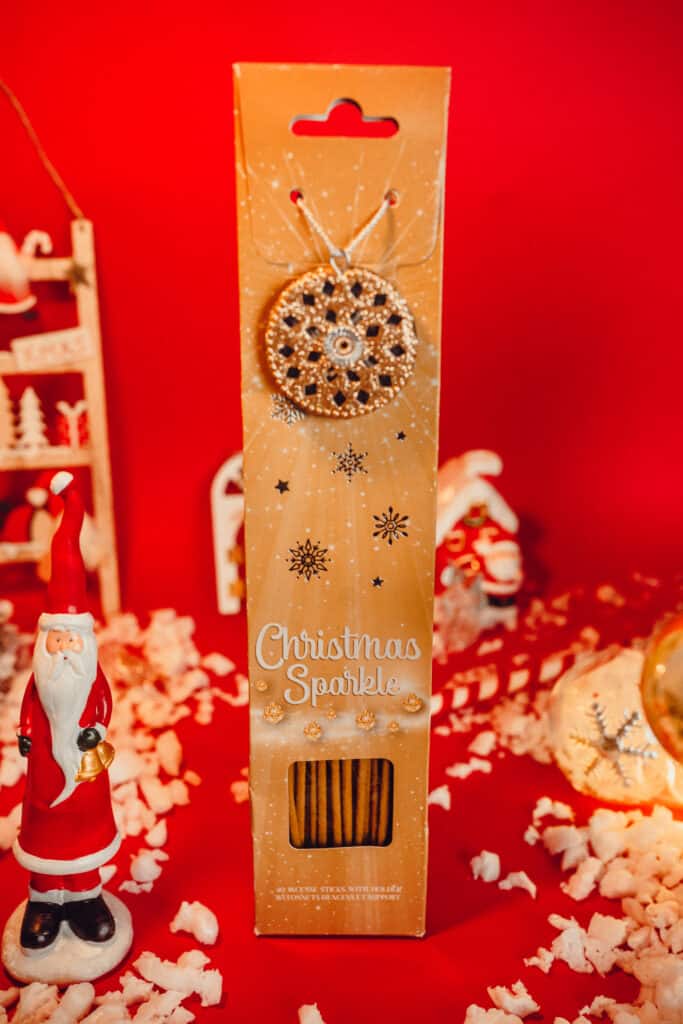 incienso especial navidad + portaincienso dorado