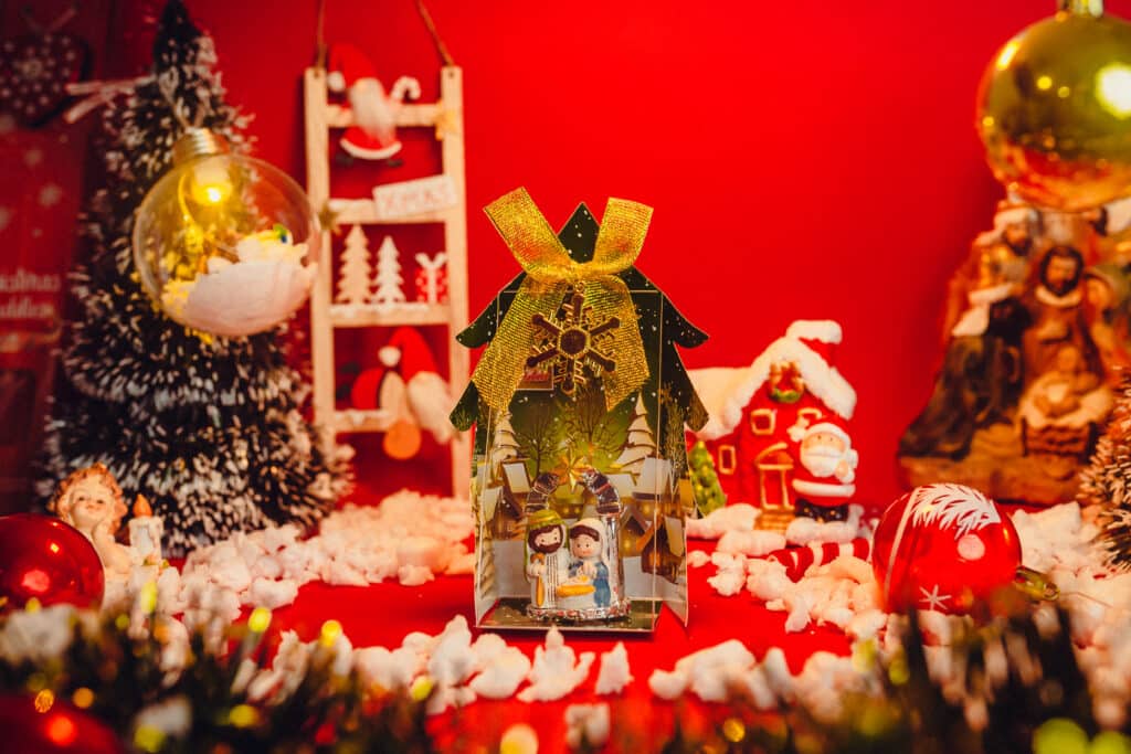 Pesebre consagrado de plata verde