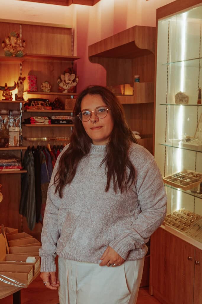 Jersey chinilla S/M lila clarito