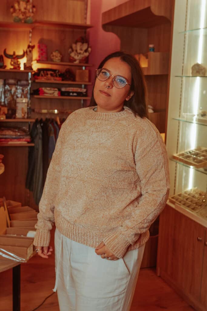 Jersey chinilla L/XL beige