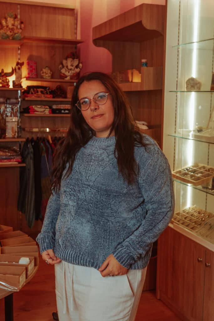 Jersey chinilla L/XL azul