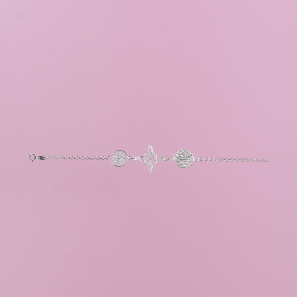 Pulsera triple protección consagrada