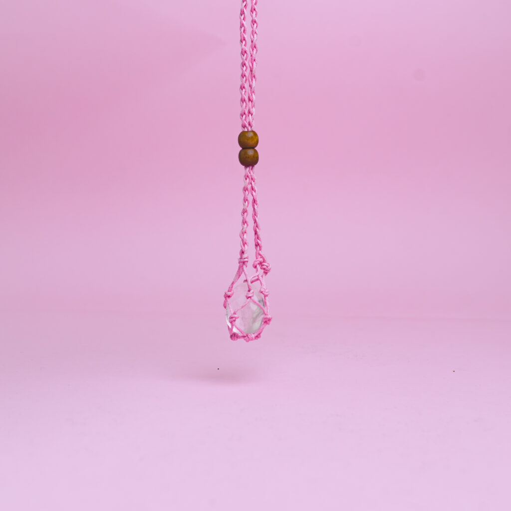 Colgante macramé para minerales (varios colores)