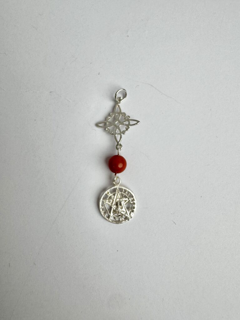 Colgante doble nudo y tetra + jaspe activado