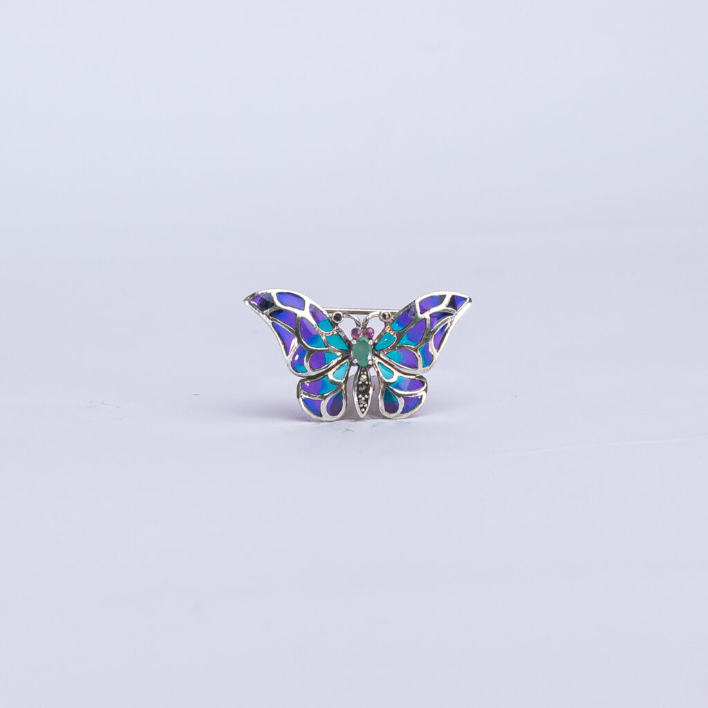 colgante broche mariposa rubi