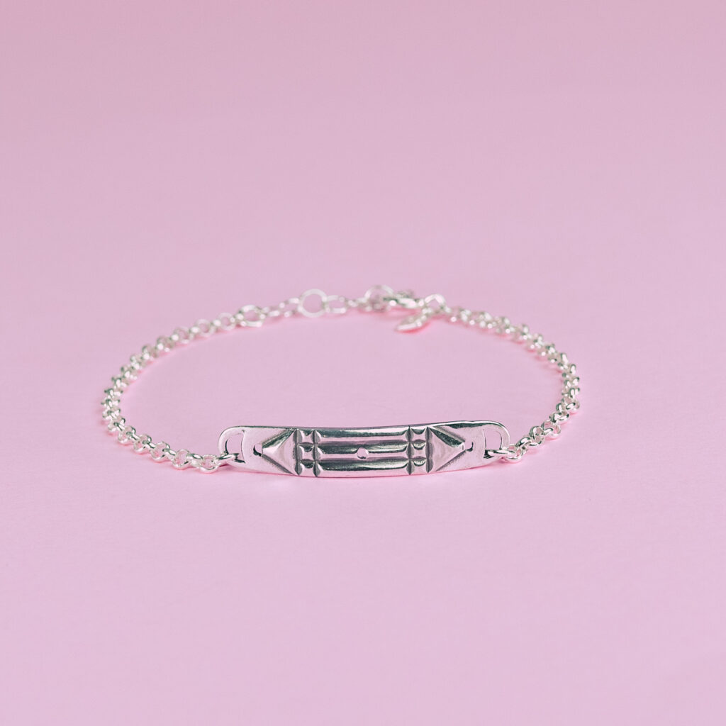 Pulsera Atlante plata de ley