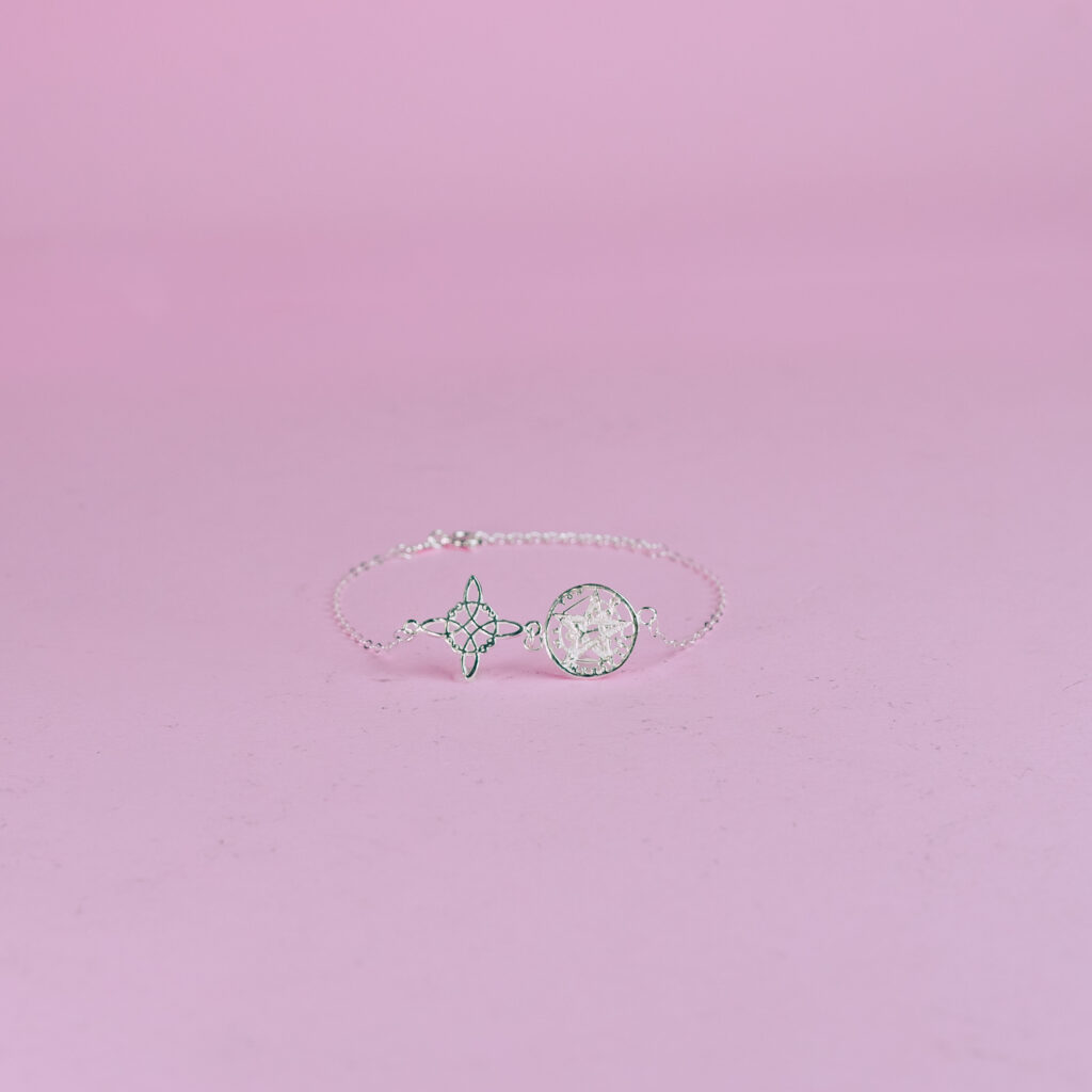 Pulsera nudo de bruja tetragrammaton activada