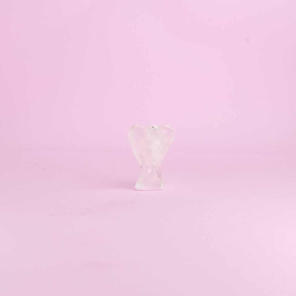 angel de cuarzo cristal 6cm