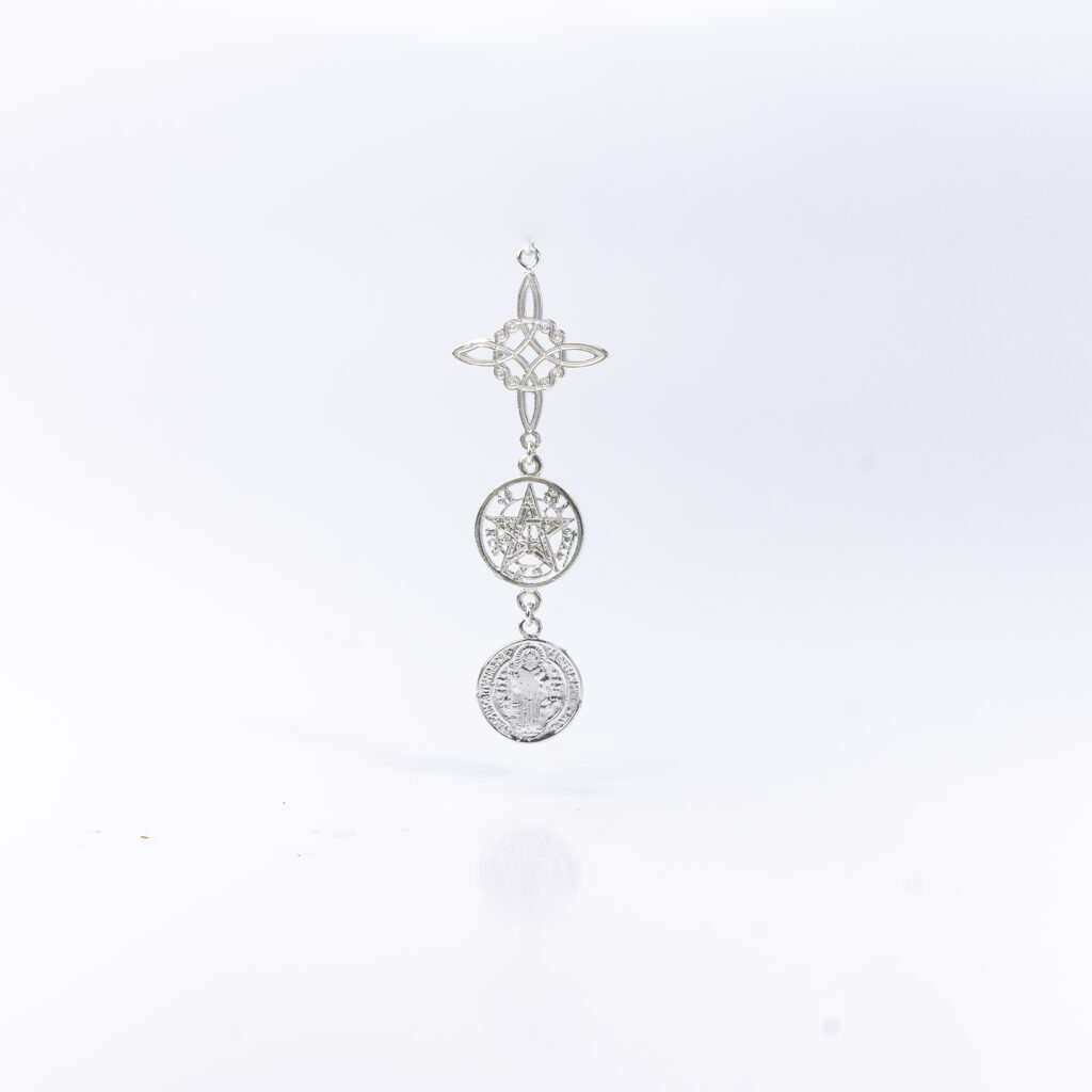 Colgante triple protección plata de ley