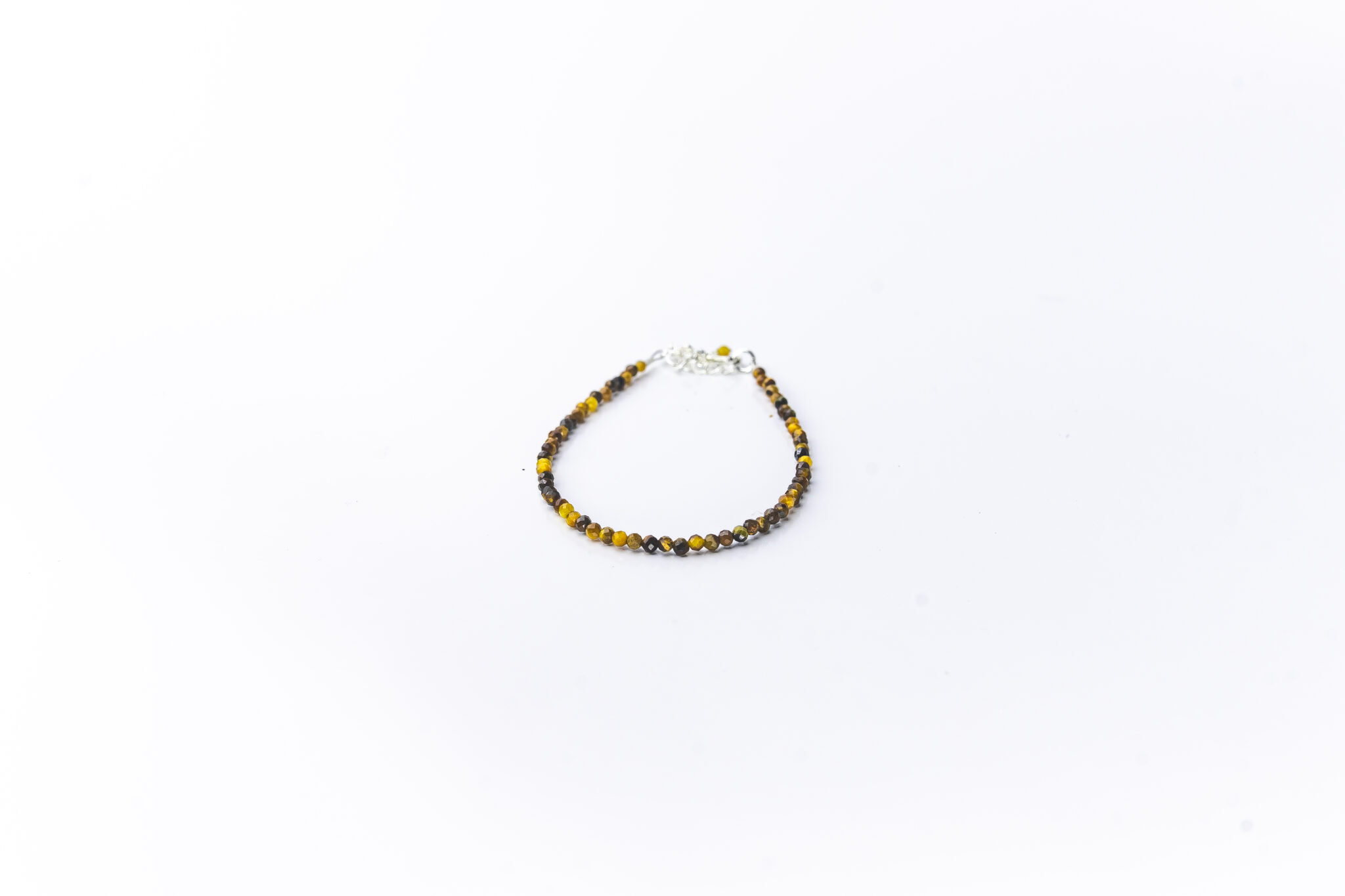 Pulsera ojo de tigre plata