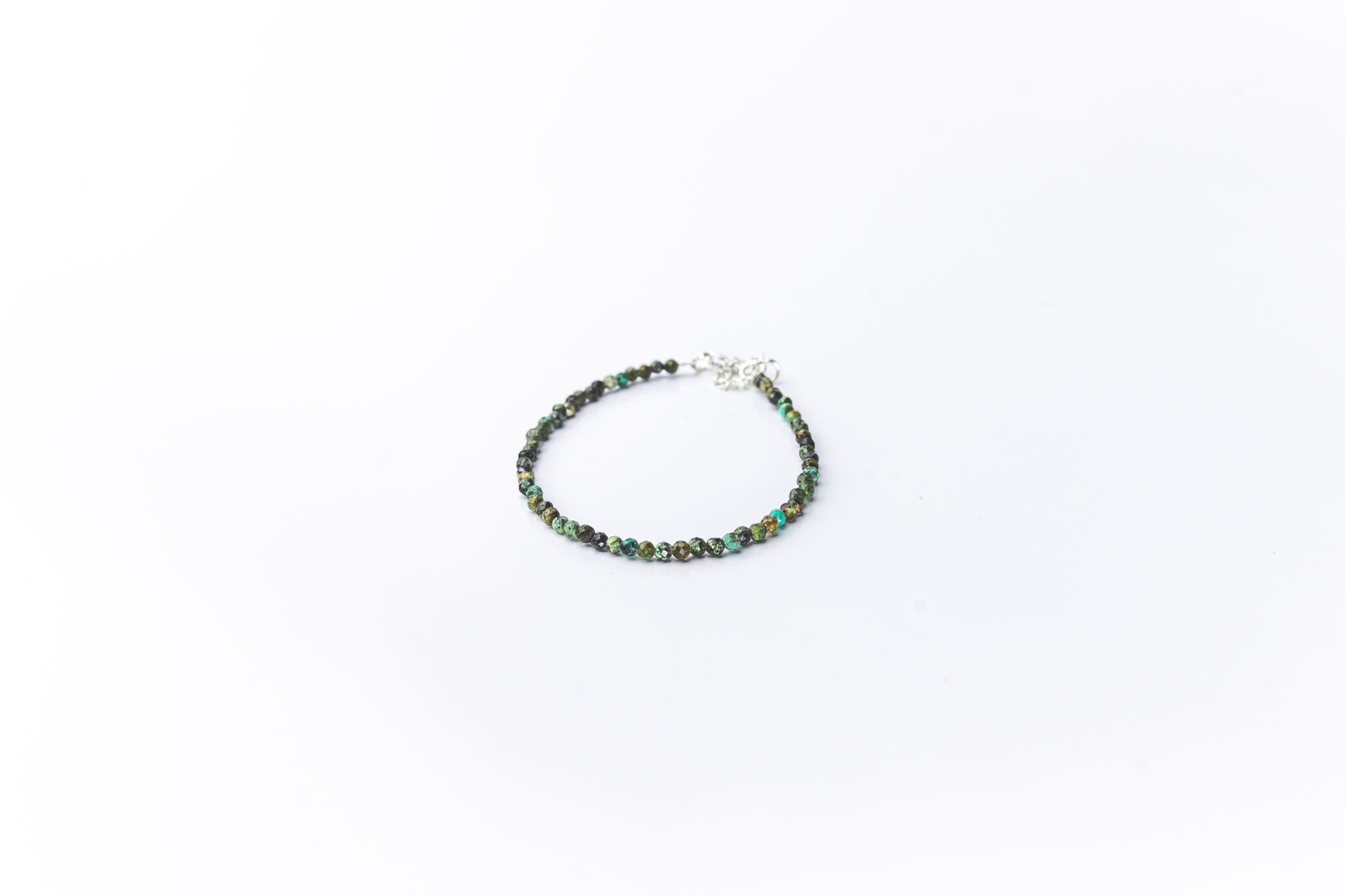 Pulsera turquesa africana plata