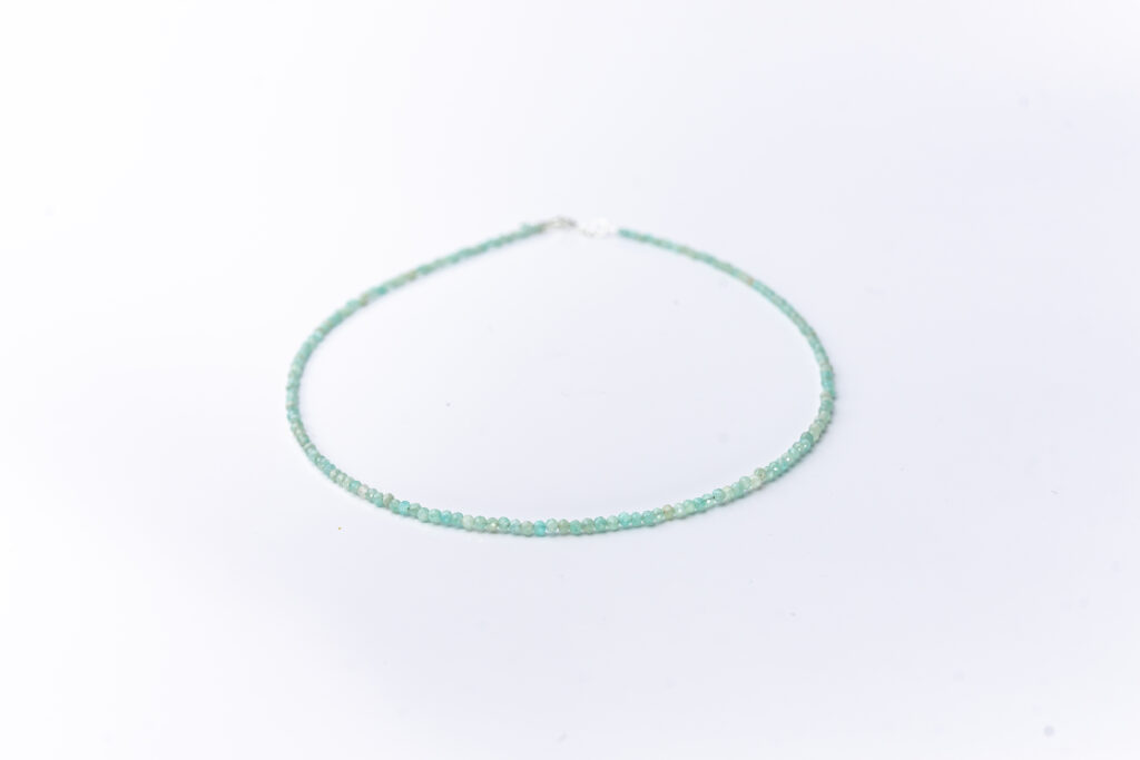 Collar amazonita plata