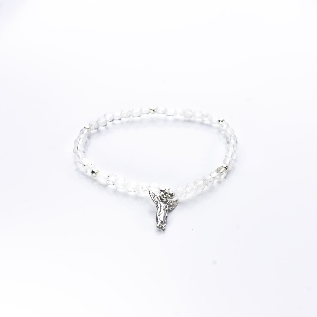 pulsera arcangel gabriel plata y mineral