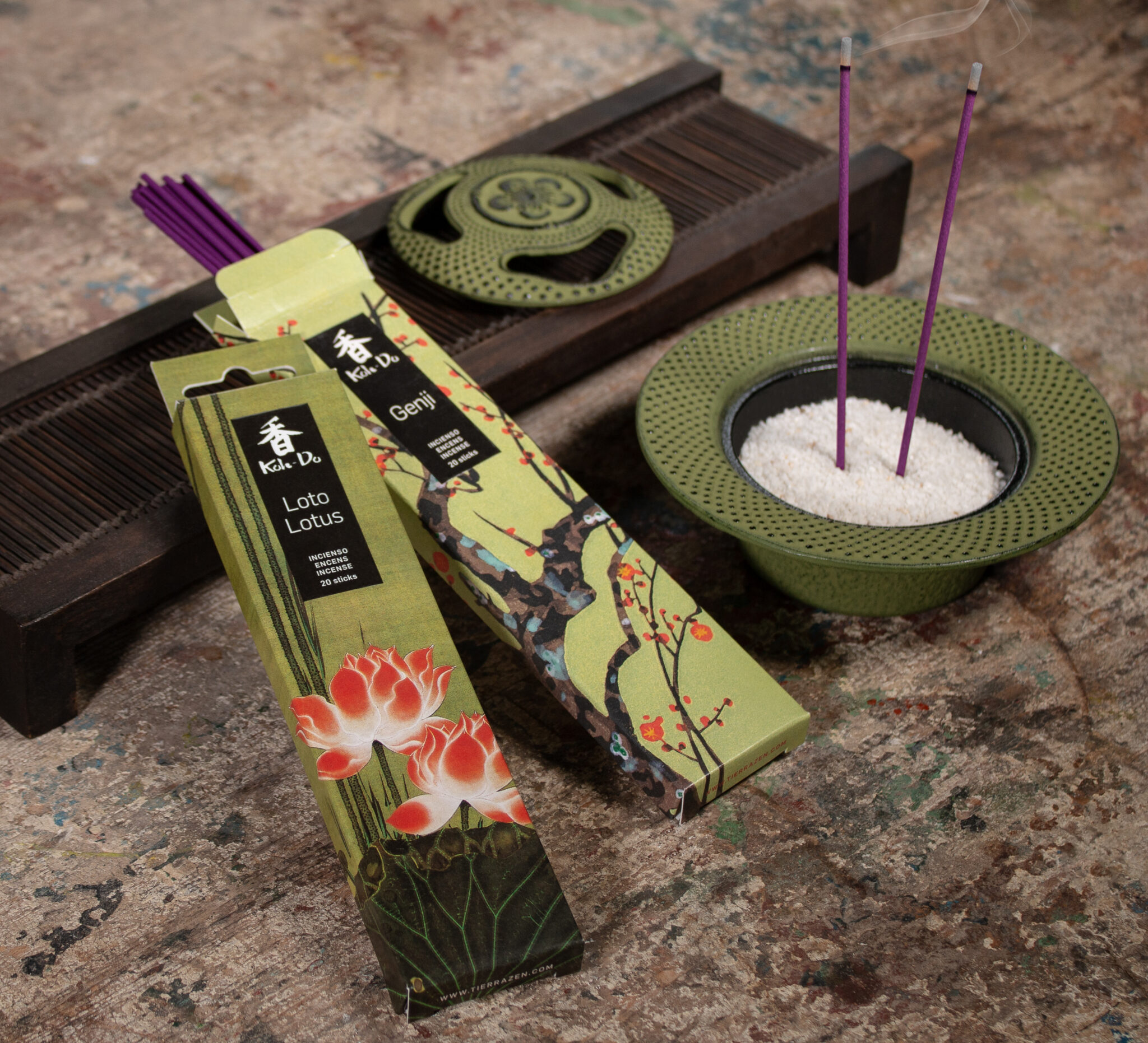 incienso japones flor de loto - Imagen 2