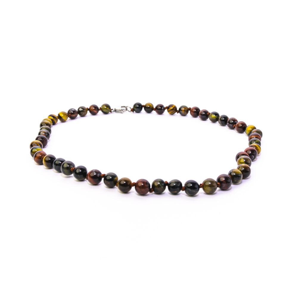 collar triple ojos natural 10 mm