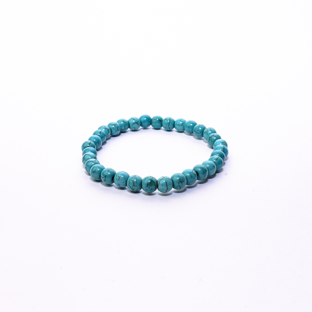 Pulsera bola 6 mm turquenita